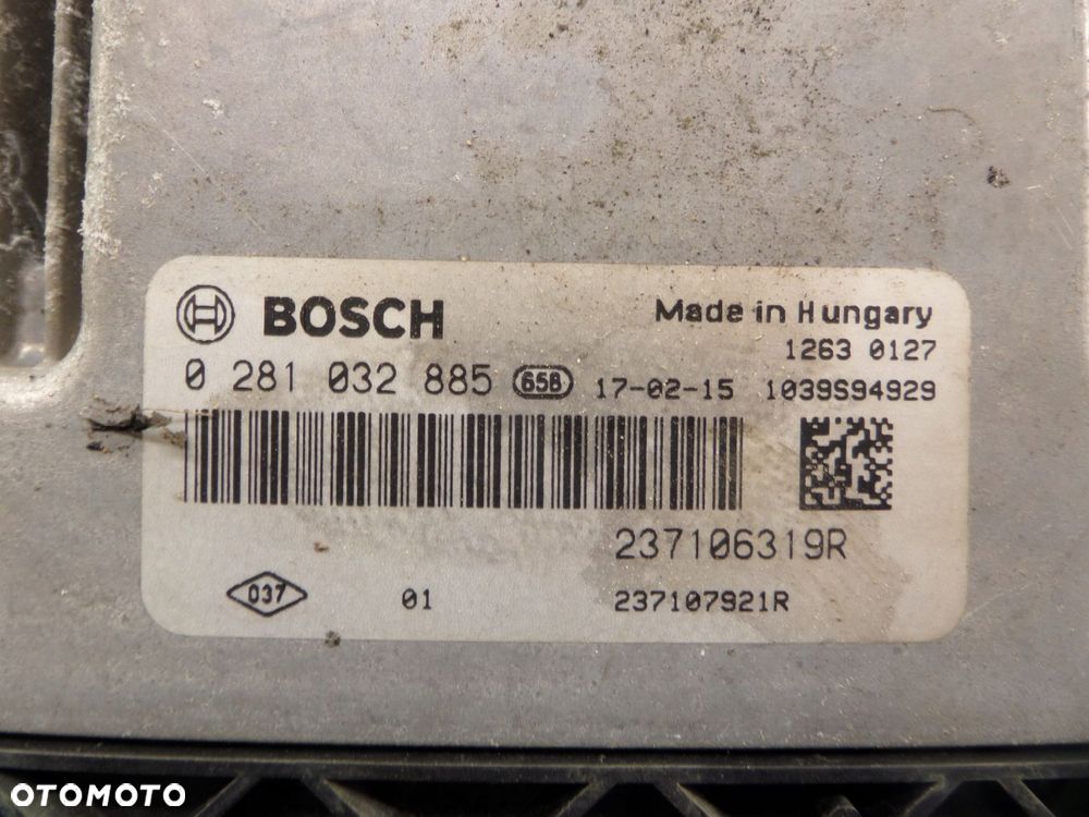 renault komputer silnika 237106319r 0281032885 - 4