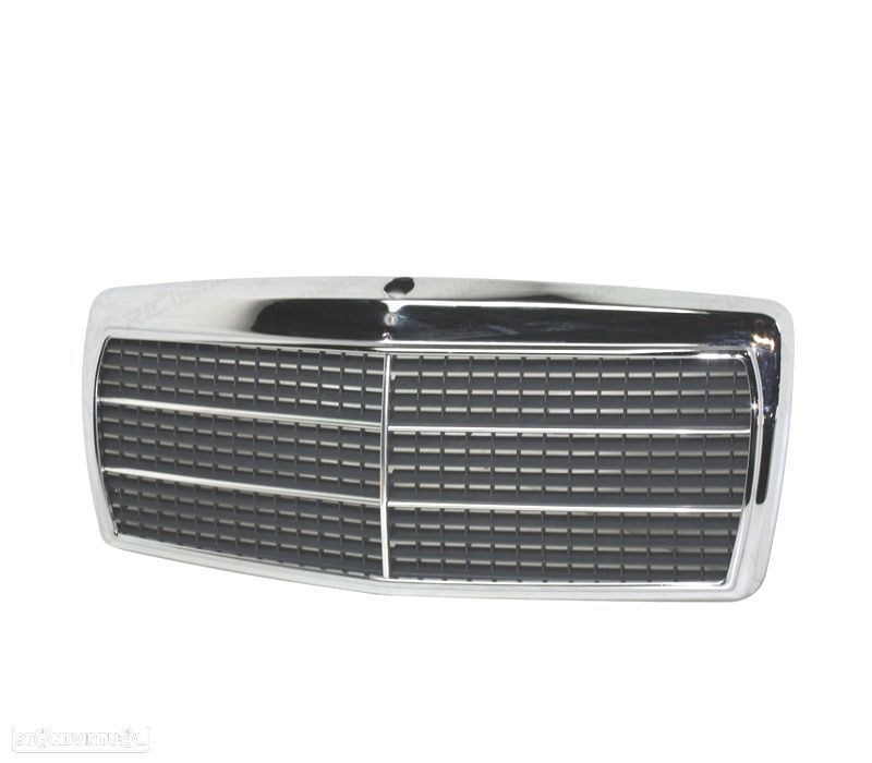 GRELHA FRONTAL MERCEDES 190 W201 82-93 CROMADA - 1