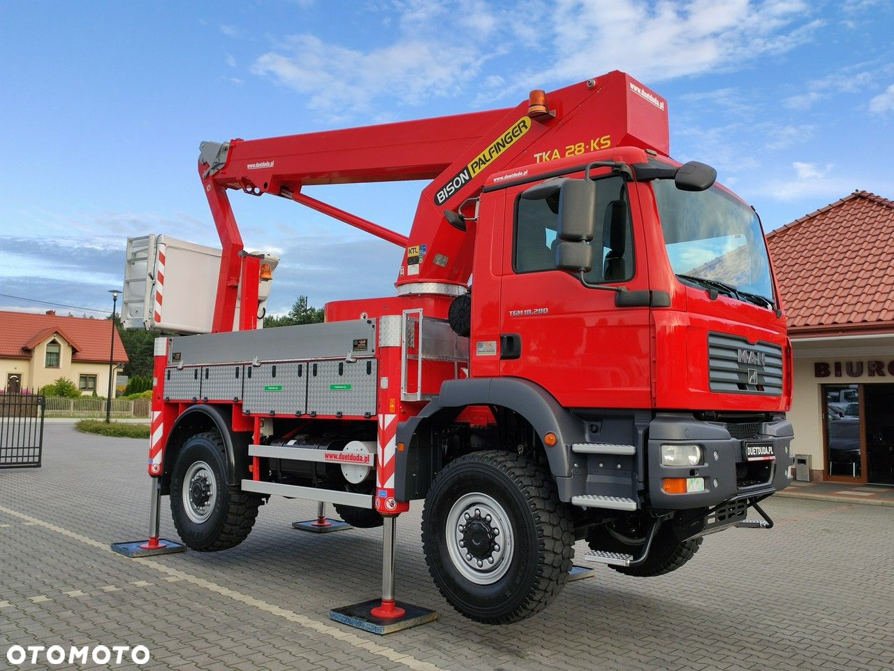 MAN TGM 18.280 4x4 Zwyżka Bison Palfinger TKA 28 Podnośnik Koszowy - 40