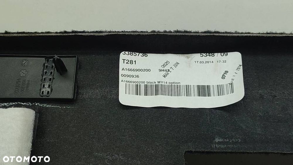 BOCZEK BAGAŻNIKA TYŁ TYLNY PRAWY MERCEDES W166 ML A1666900200 - 7