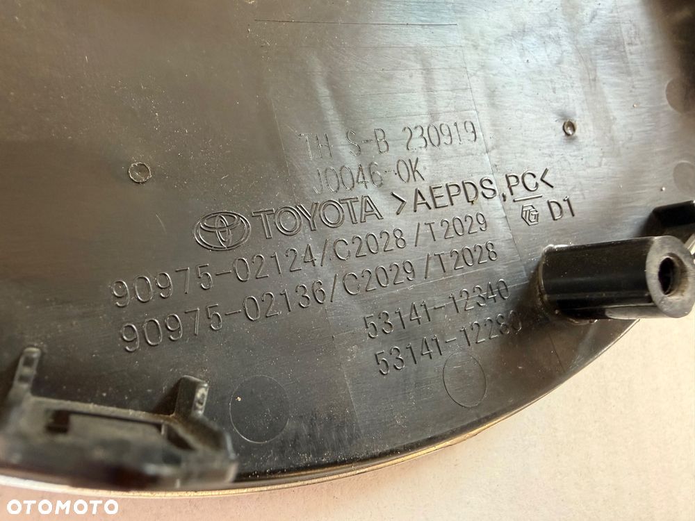 Oryginalny emblemat logo grill TOYOTA COROLLA E21 GR  53141-12280 53141-12340 przód - 5