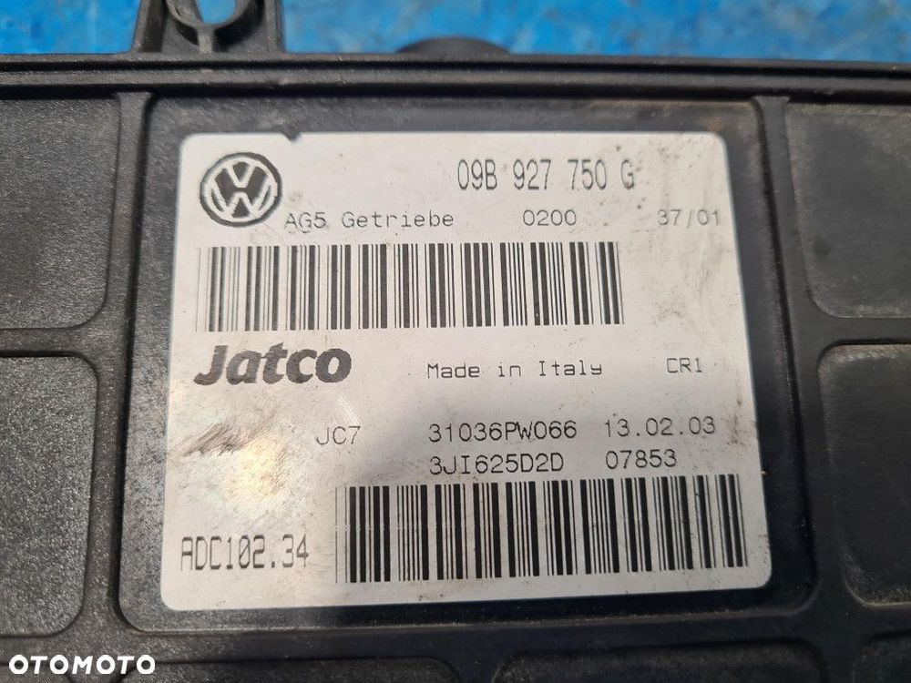 VW SHARAN I LIFT 2.8 V6 STEROWNIK SKRZYNI BIEGÓW 09B927750G - 2