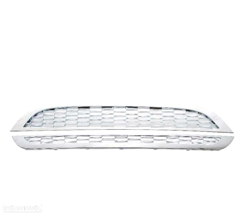 GRELHA FRONTAL MINI COOPER S 04-06 CROMADA - 2
