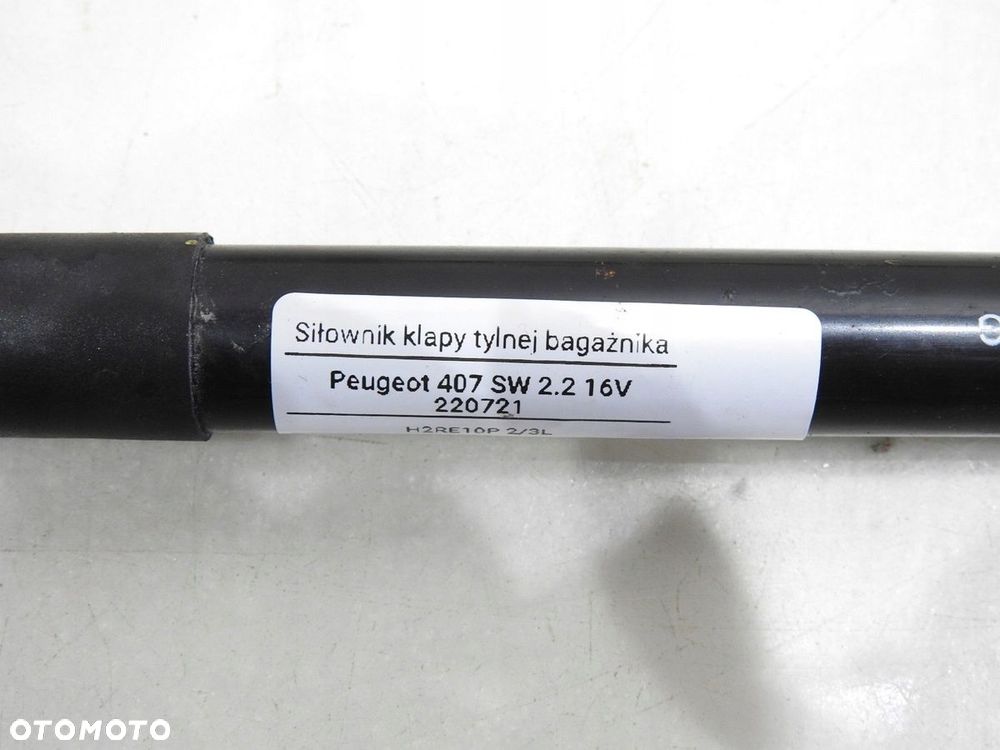 SIŁOWNIKI TELESKOPY KLAPY PEUGEOT 407 SW - 6