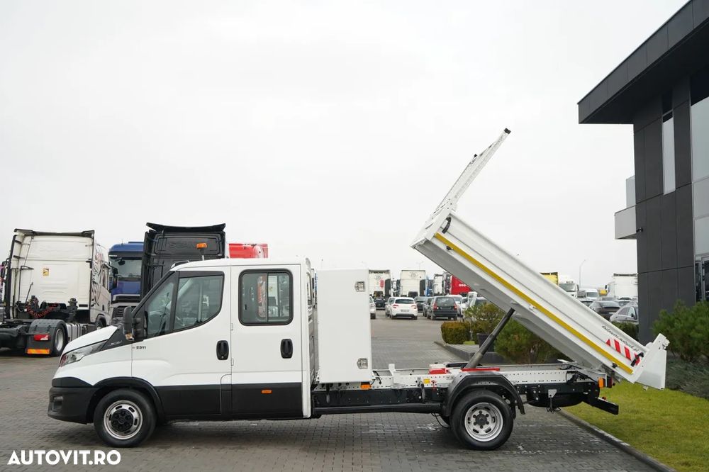 Iveco DAILY 35-140 / BASCULATOR / CU TRACȚIE MÂNĂ / DOUĂ TRACȚII / MANUAL / 6 LOCURI / - 5