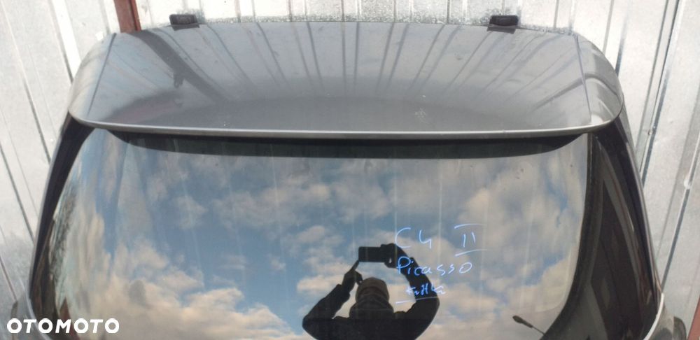 citroen c4 ii picasso 13- klapa bagażnika tył listwa chrom - 5