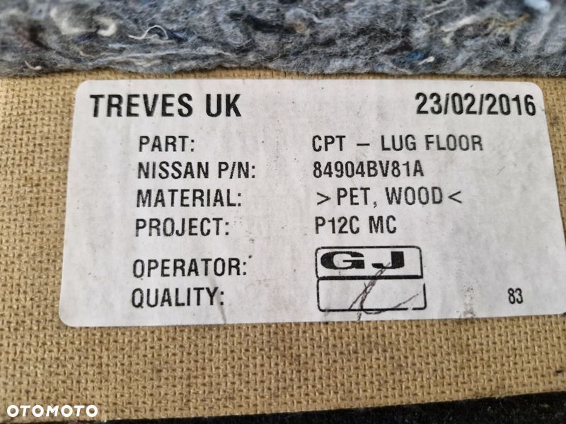 NISSAN JUKE F15 LIFT WYKŁADZINA PODŁOGA BAGAŻNIKA TYŁ 84904BV81A - 7