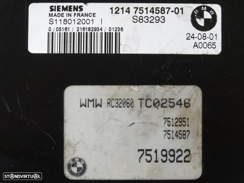 Centralina De Motor Mini Mini (R50, R53)  S118012001 I / 7519922 / 751 - 2