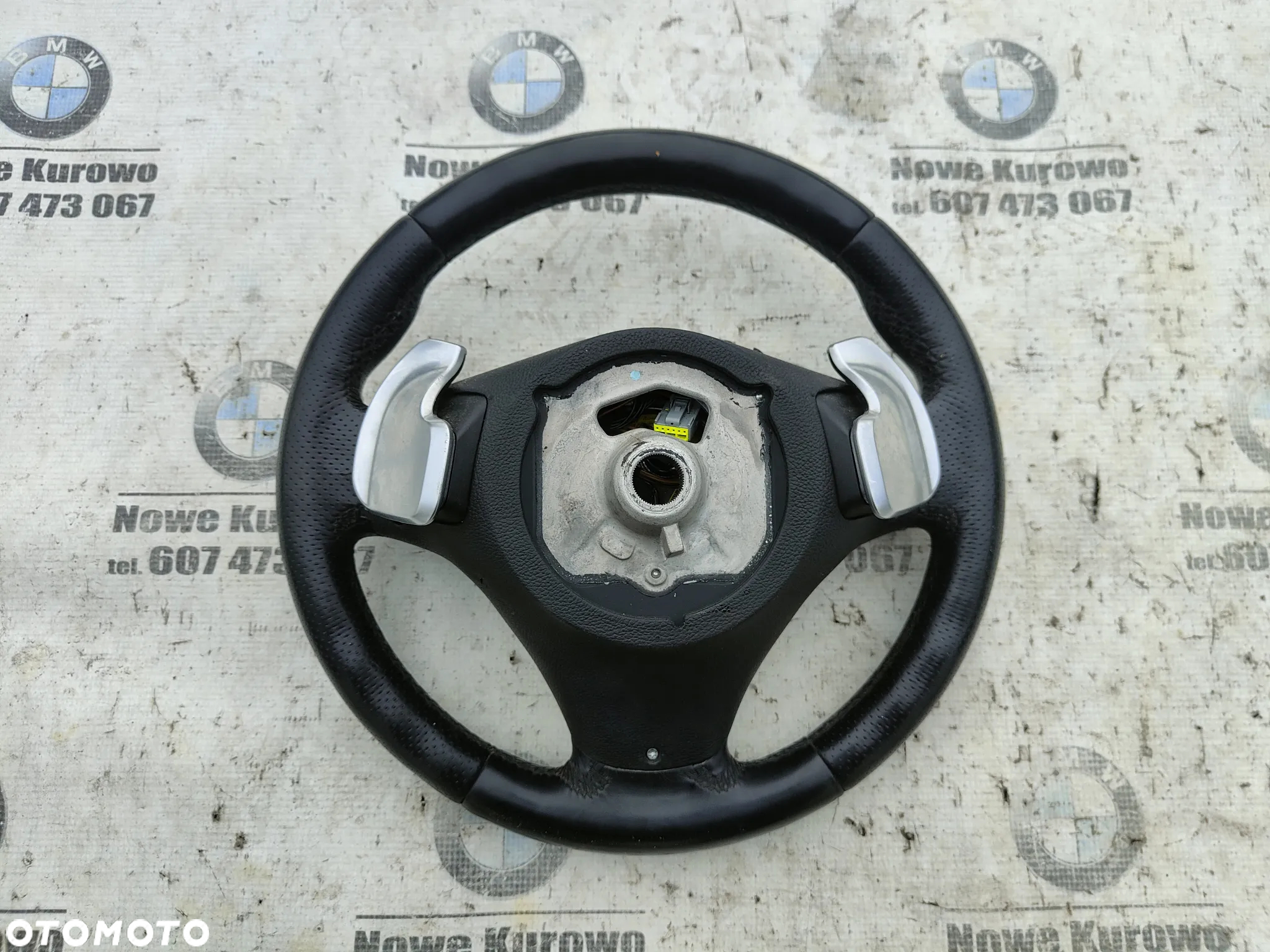 BMW E81 E82 E87 E88 E90 E91 E92 E93 Kierownica M-Pakiet poduszka łopatki z łopatkami - 10