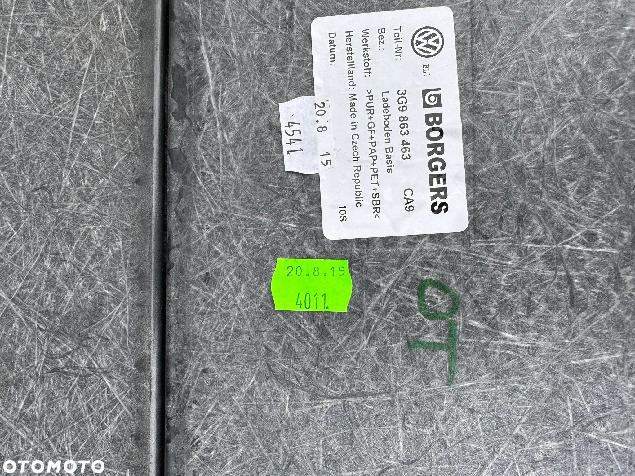 Wykładzina bagażnika VW Passat B8 3G9863463 - 5