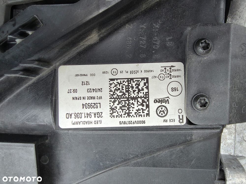 vw t roc lift lampa prawa przód full led matrix iq light 2ga941036ad - 14