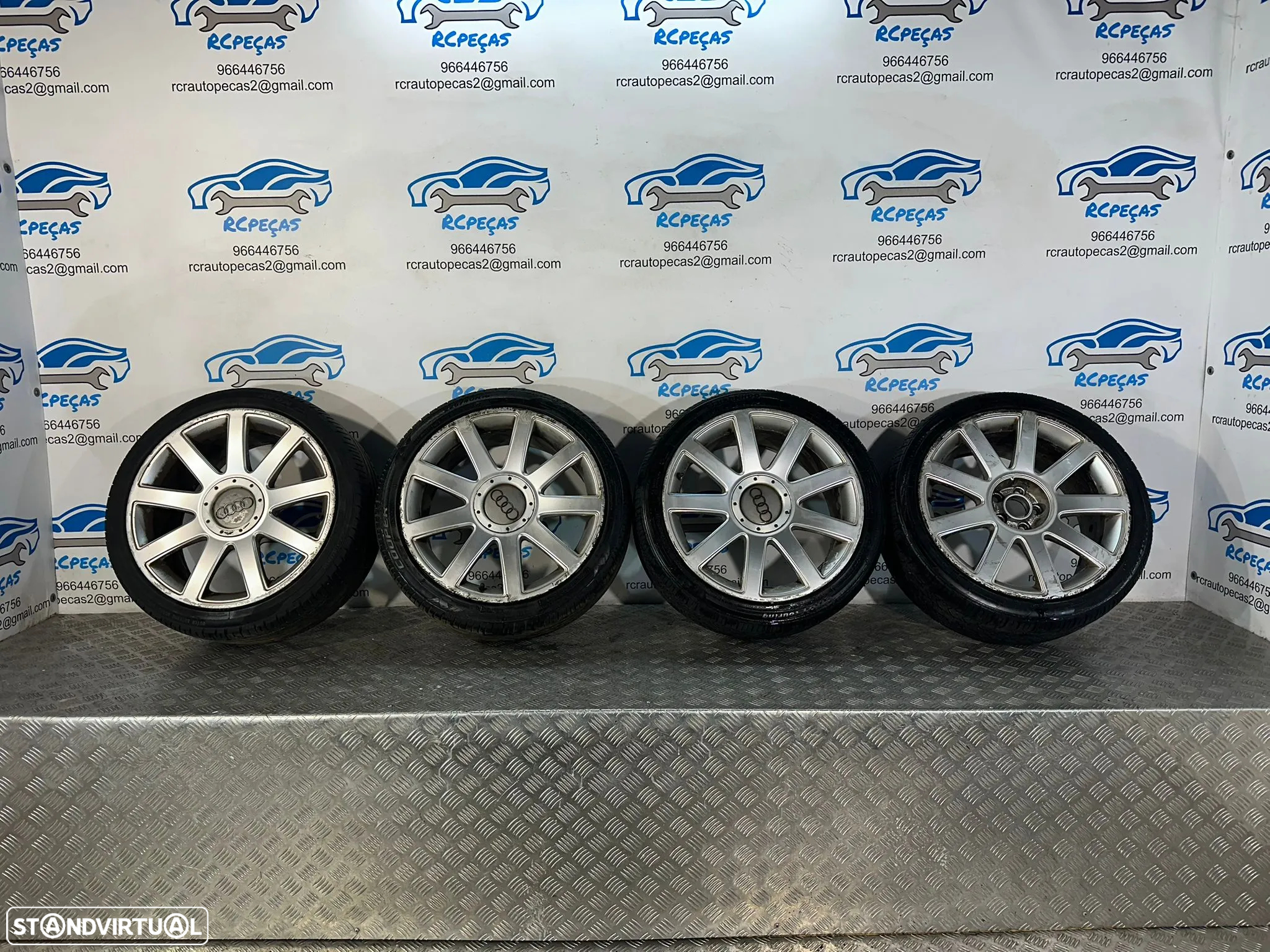 Conjunto Jantes 18 Originais Audi TT Sline Lemans Series ET33 8J 5x100 8N0601025S - 2