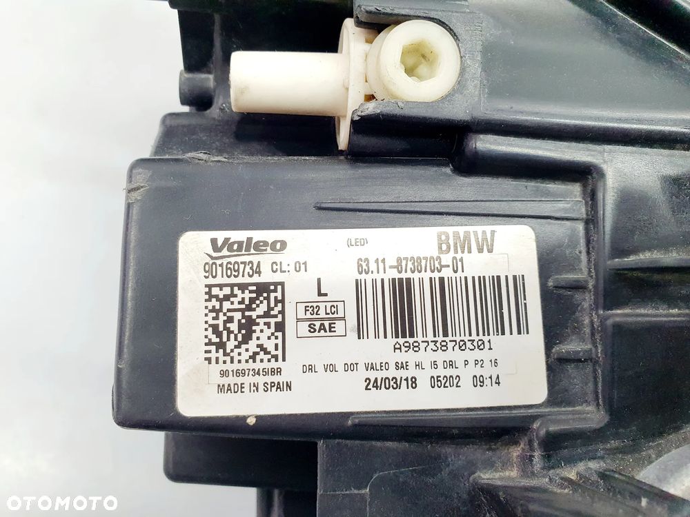 BMW 4 F32 F33 F36 F80 LAMPA LEWA PRZÓD FULL LED USA KOMPLETNA  8738703 - 7