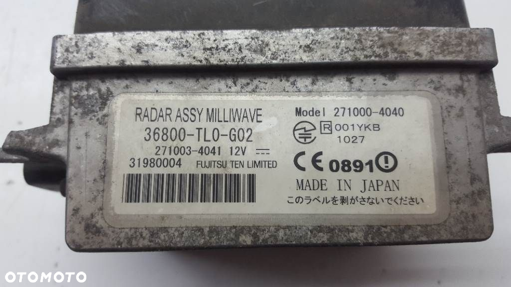 MODUŁ 5 HONDA ACCORD VIII (CP) 2007 - 2022 2.0 i-VTEC (CP1) 114 kW [155 KM] benzyna 2008 - 2012 36800TL0G02 - 5