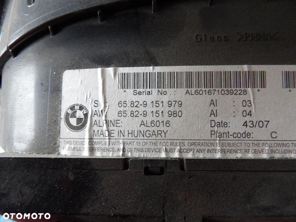 BMW - E61 - KOMPLETNA NAWIGACJA - MONITOR - CZYTNIK  CCC - 9151979  9170702 - 2