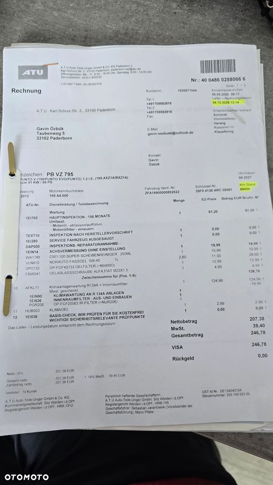 Fiat Punto 2012 - 23