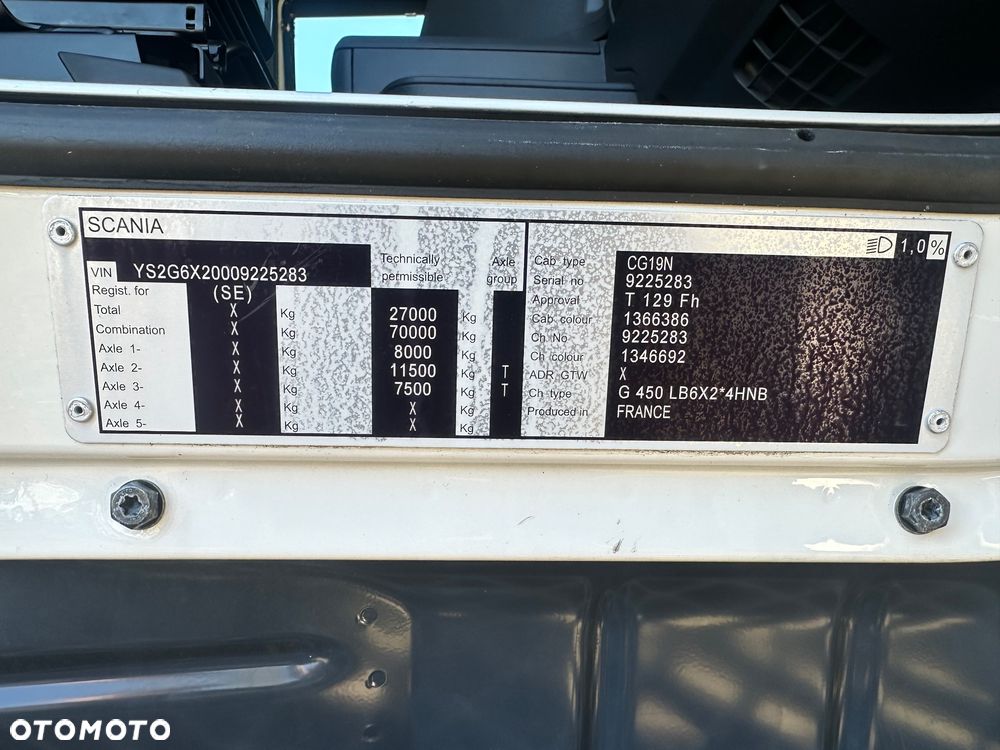 Scania G450 6x2 euro6 bez EGR CHŁODNIA 9.1m - 28