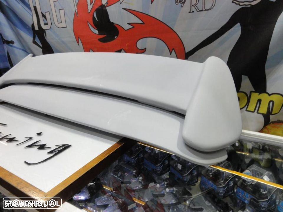 Aileron / lip / spoiler traseiro para Honda Civic EK 96-01 3 portas type r look com espaço para a 3ª luz de stop - 10