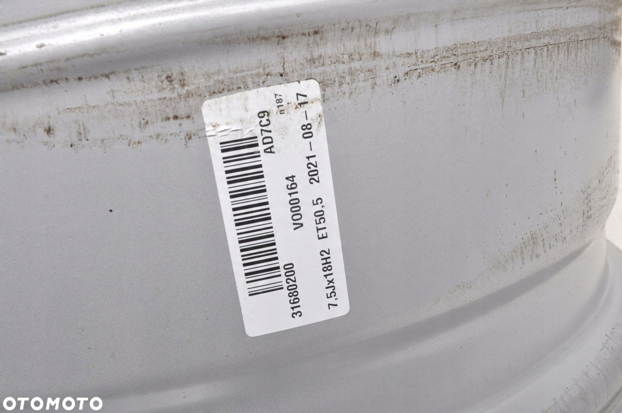 VOLVO S60 V60 XC40 FELGA ALUMINIOWA R18" 7.5J 5X108 ET 50.5 31680200 - 8