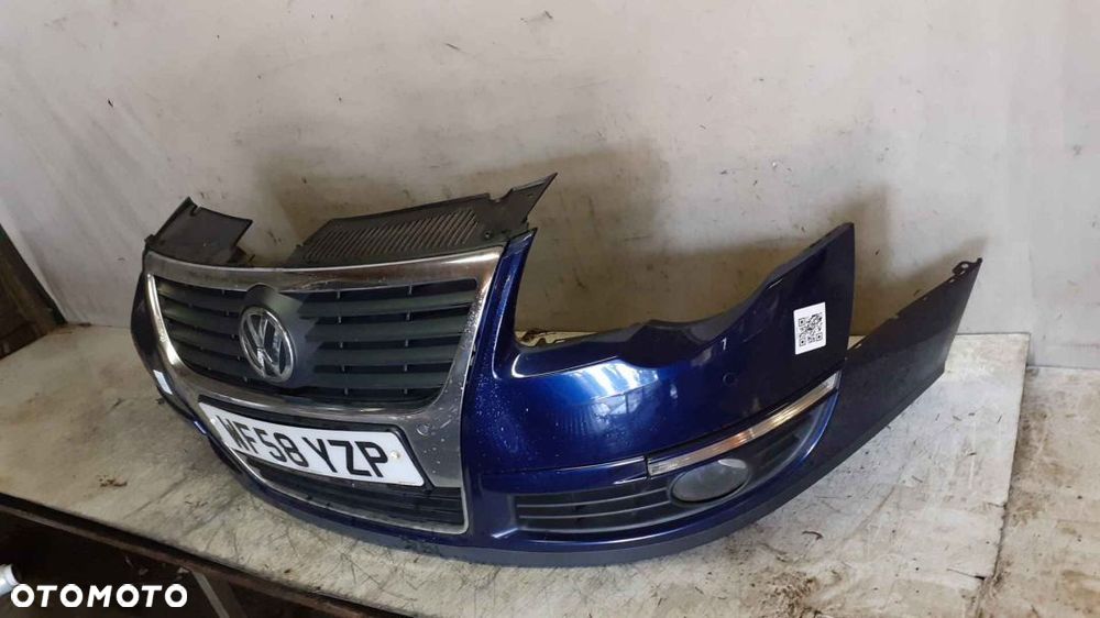 $ ZDERZAK PRZÓD PRZEDNI DO VW VOLKSWAGEN PASSAT B6 PDC CZUJNIKI HALOGENY GRILL LD5Q - 3