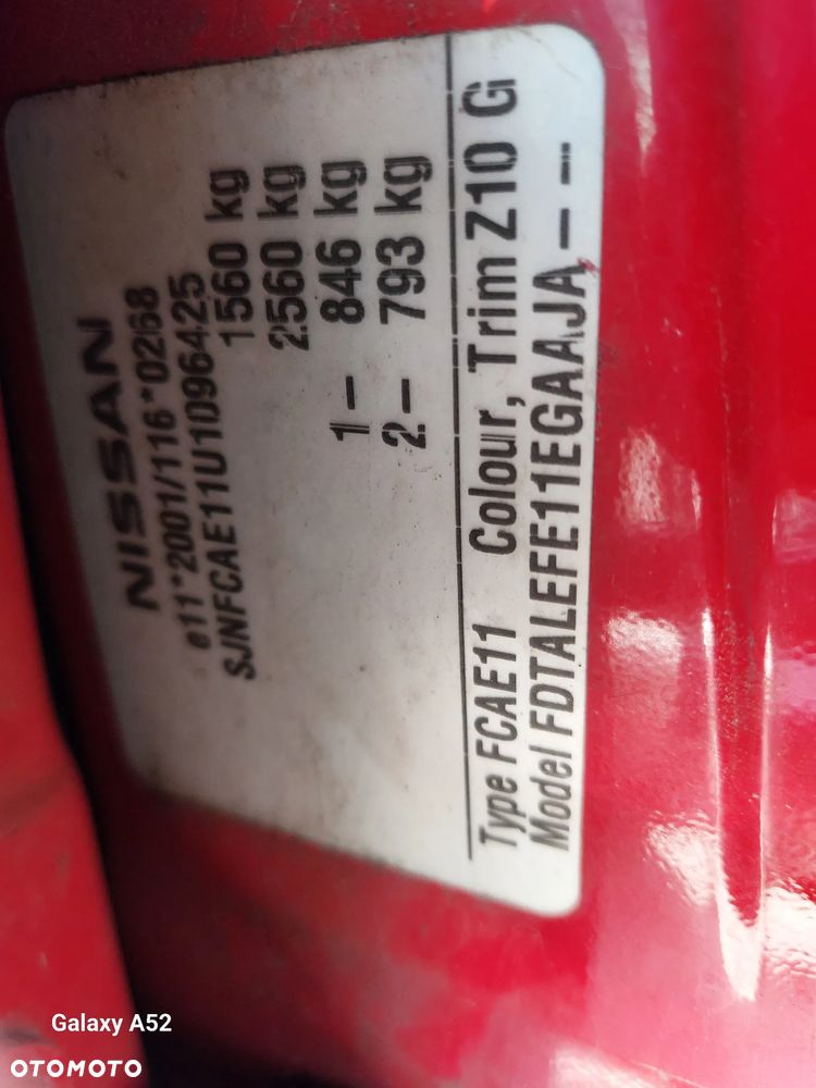 Zderzak NISSAN NOTE 1,6B 06R. maska,lampy,drzwi,klapa.... - 9