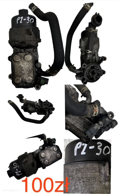 Pompa wtryskowa oleju olejowa kolektor obudowa filtra oleju paliwa rozrusznik alternator Ford Opel Citroen Peugeot 1.6 2.0 TDCi HDi 2007r-> - 5