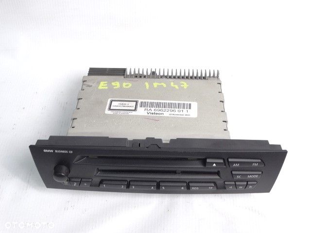 BMW 1 E87  3 E90  X1 E84Radio Radioodtwarzacz CD Panel Multimedia BMW Business CD RA6962296 VP4KAF18C838GE 65126962296 6962296 65129133335 9133335  BMW 116d 116i 118d 118i 120d 120i 123d 130i 316d 316i 318d 318i 320i 320d 323i 325d 325i 328i 330d 330i 335i 335d - 2