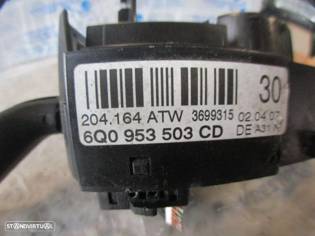 Comutador 6Q0953503CD SEAT CORDOBA 6L  2007 1.4TDI 70CV 4P PRETO ESCOVAS LUZES PISCAS - 5