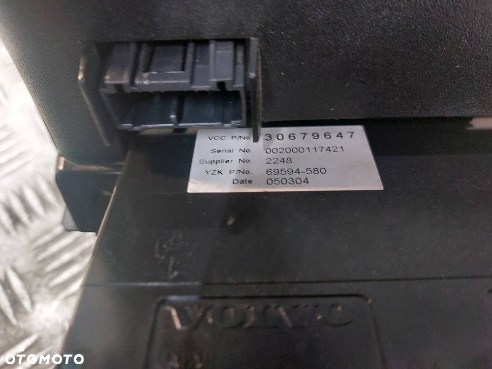 RAMKA PANELU NAWIEWU KONSOLA ŚRODKOWA WODOSPAD VOLVO S40 II 30672565 - 3