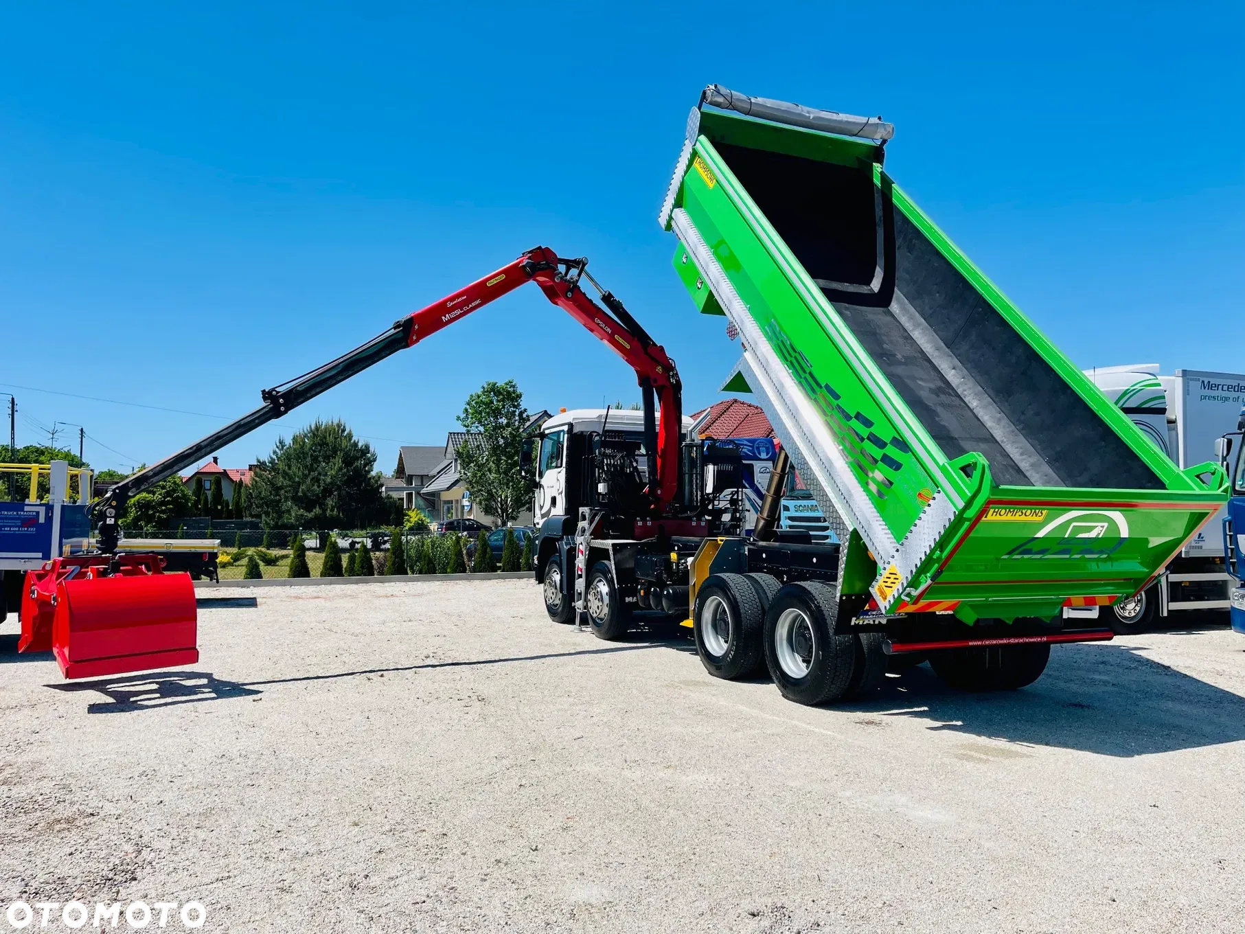 MAN MAN TGS TGX 35.400 // 8x4 // E5 // wywrotka kiper + HDS z czerpakiem / - 10