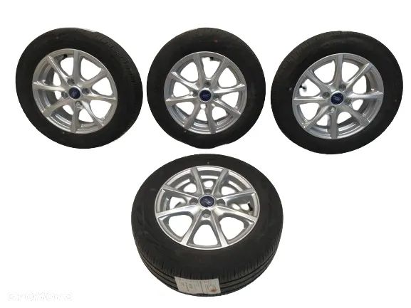FORD FIESTA MK6 MK7 MK8 B-MAX 6X15 ORYGINALNE FELGI ALUMINIOWE R15 ET45 4X108 OPONY CONTINENTAL 195/60 KOŁA - 1