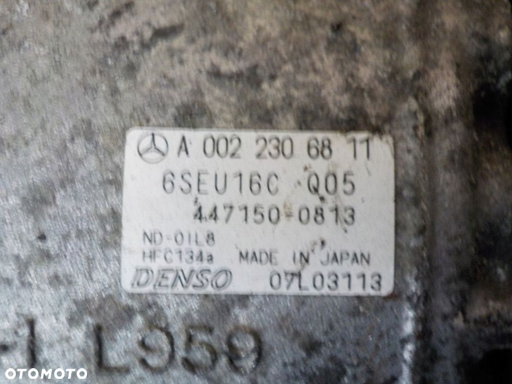 MERCEDES W169 W245 SPRĘŻARKA KLIMATYZACJI A0022306811 - 4