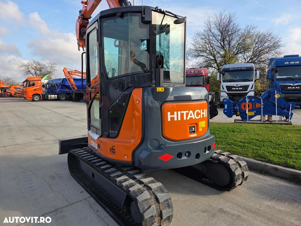 Hitachi ZX55, 2023, 879h, 5,5 tone, CUPLA RAPIDA+3 CUPE NOI, senile cauciuc 90% bune, Inst picon pe brate, A dous inst hidr pe brate, Aer conditionat, Ad sapare 5m, STARE CA NOU, posibilitate leasing-PROMOTIE 46.900 EUR+tva - 16
