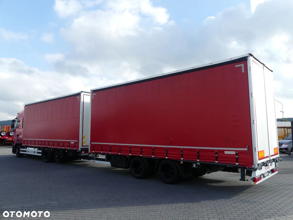 Renault T480 6x2 / ZESTAW PRZEJAZDOWY / FIRANKA / SUPER STAN / - 4