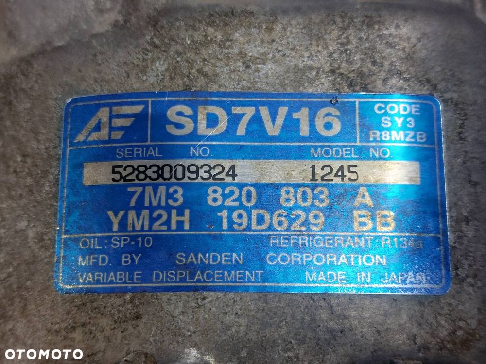 SPRĘŻARKA KOMPRESOR KLIMATYZACJI FORD GALAXY MK1 LIFT 1.9 TDI 7M3820803A - 2