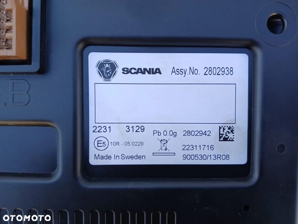 LICZNIK ZEGARY ZEGAR WYŚWIETLACZ SCANIA R S 2802938 - 2