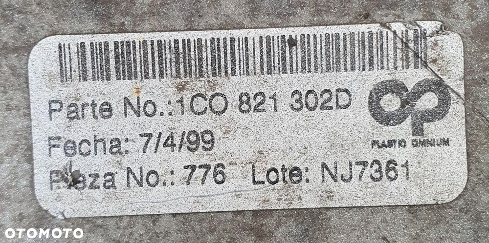 BŁOTNIK PRAWY TYŁ TYLNY LG9R VW NEW BEETLE 1C 1C0821302D - 8