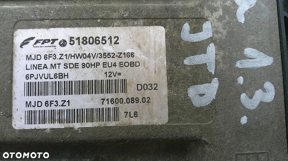 FIAT LINEA 1.3 JTD IMMO ZESTAW STARTOWY 51806512 - 6