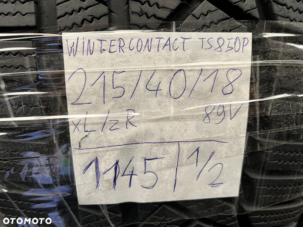 Continental 215 40 18 89 V XL TS850P 2szt. - 5