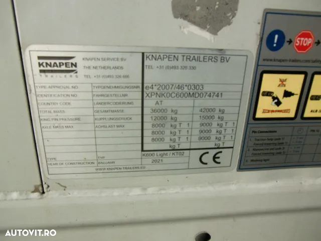 Knapen Trailers K600-Usi laterale - 17