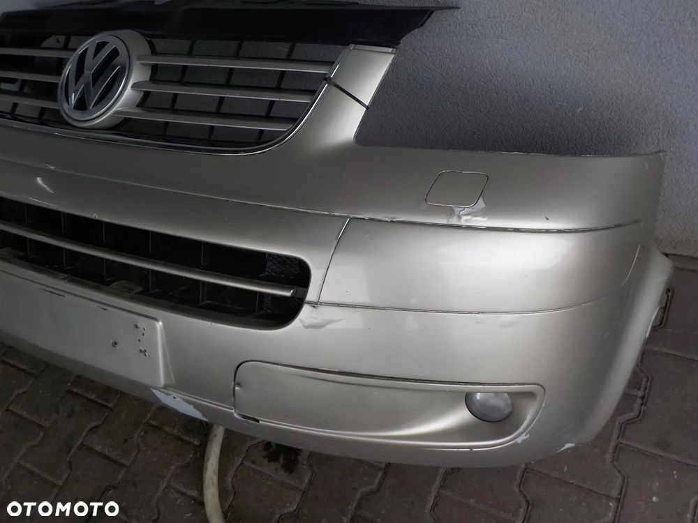 VW T5 03- MULTIVAN ZDERZAK PRZÓD PRZEDNI + SPRYSKIWACZE LAMP - 3