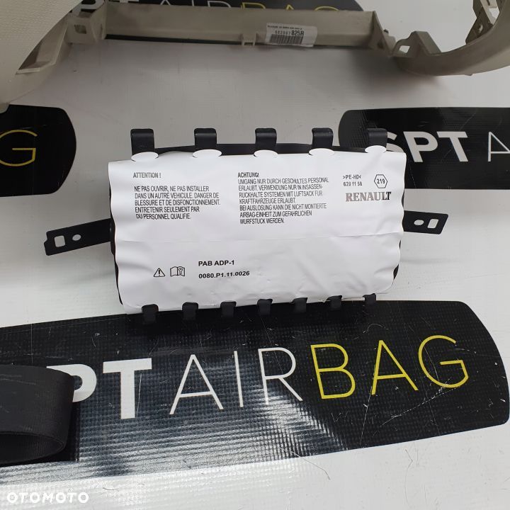 RENAULT CAPTUR SZARY BEŻOWY DESKA ROZDZIELCZA KONSOLA KOKPIT PULPIT PODUSZKI AIRBAG AIR BAG PASY KIT SET - 10