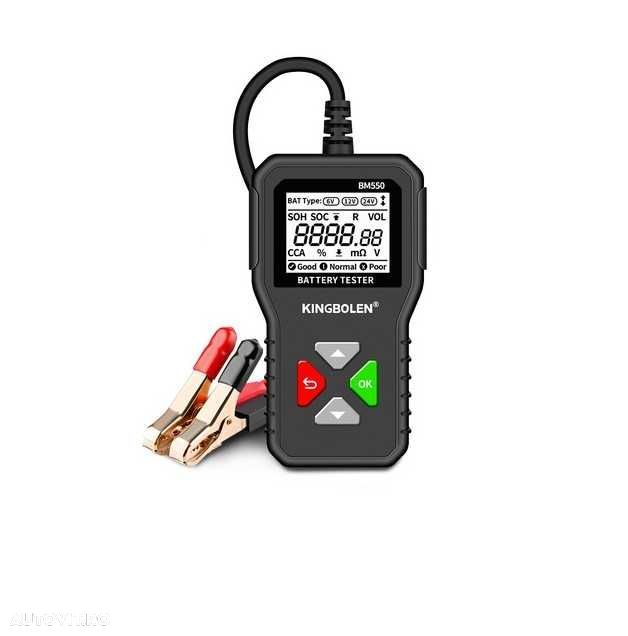 Tester auto baterii tensiune 6-12-24V capacitate baterie 2-220Ah BM550 - 1