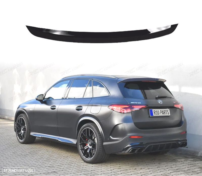 AILERON SPOILER TETO MERCEDES GLC X254 AMG 23- PRETO BRILHANTE - 1
