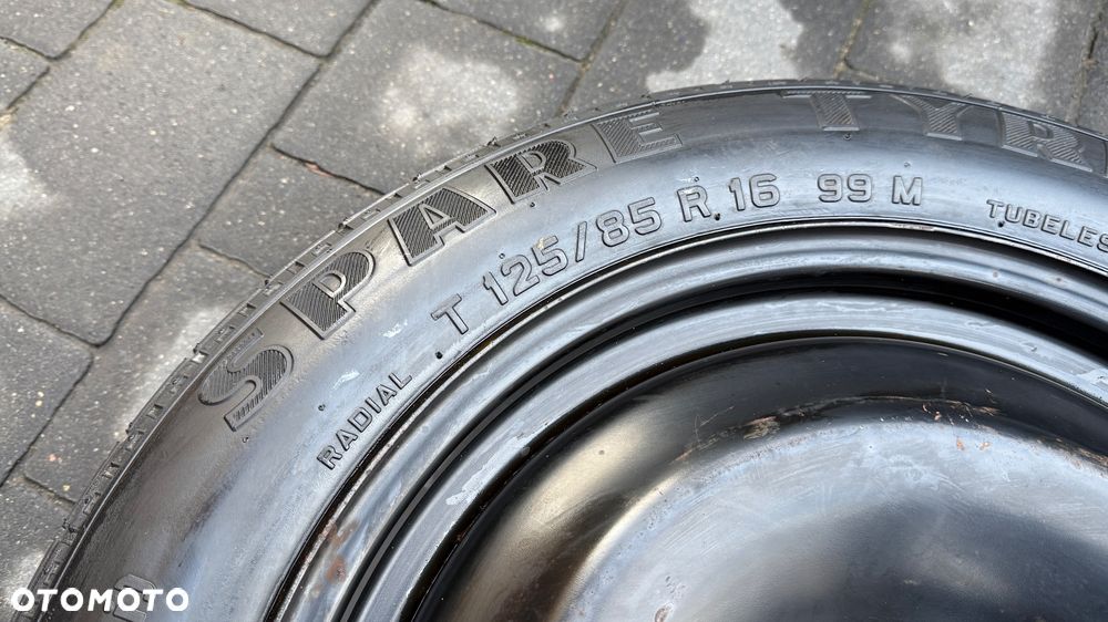 Koło dojazdowe r16 5x108 125/85 et25 Jaguar Ford volvo v50 dojazdówka felga - 4