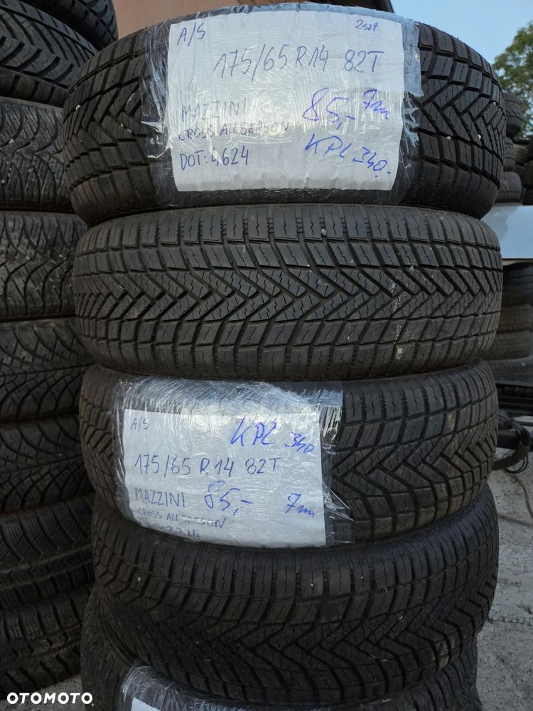 4szt kpl WIELOSEZON Używane OPONY MAZZINI CROSS ALL SEASON 175/65 R14 82T dot.4624