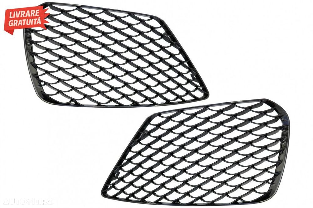 Grile Laterale Mercedes S-Class W222 (2013-2017) S63 Design Negru Luci - 2