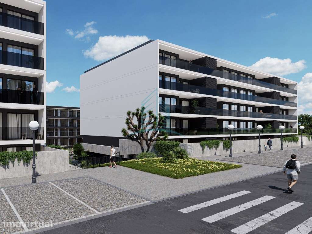 T2 NOVO com 1 varanda e lugar de garagem para 1 Carro no Edificio '... - Grande imagem: 4/12