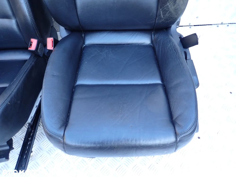 FOTELE SIEDZENIA KOMPLET PRZÓD TYŁ SKÓRA  AUDI A4 B6 - 2