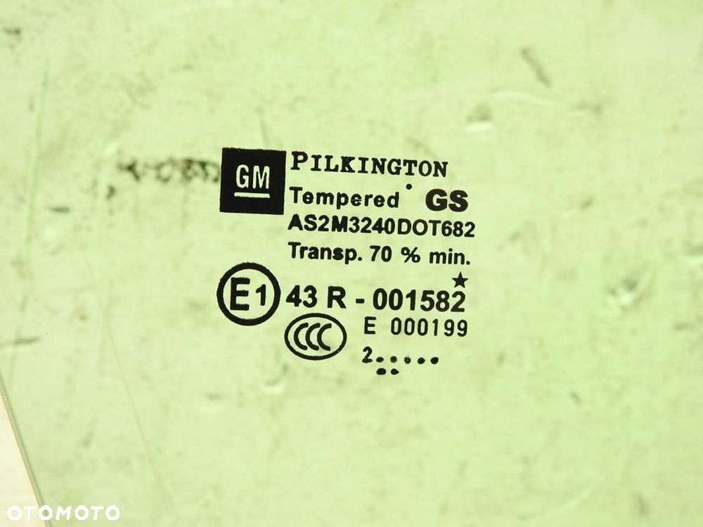 SZYBA DRZWI PRAWY PRZÓD OPEL ASTRA J 43R-001582 - 5